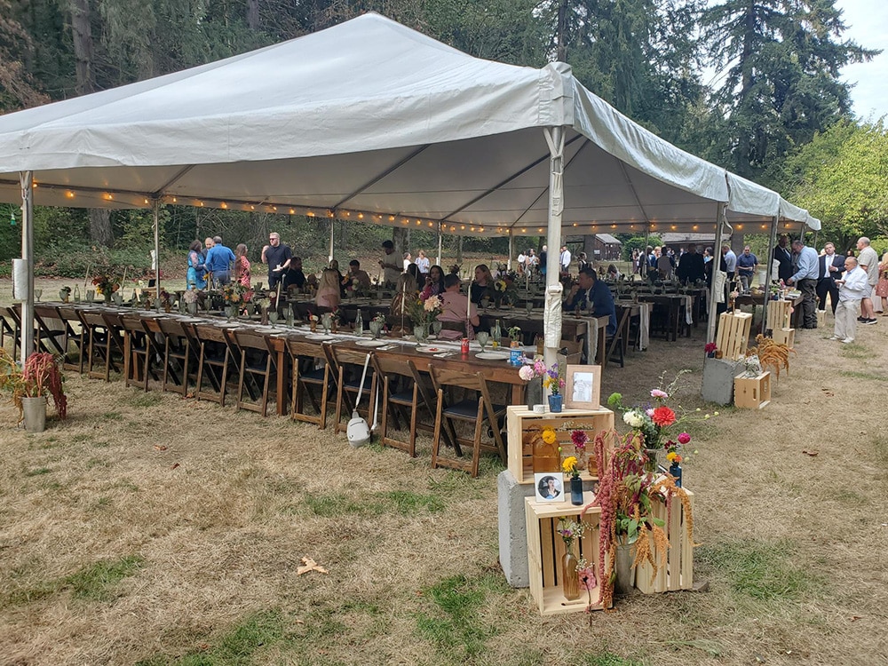 Wedding Part at The Baker Cabin Church